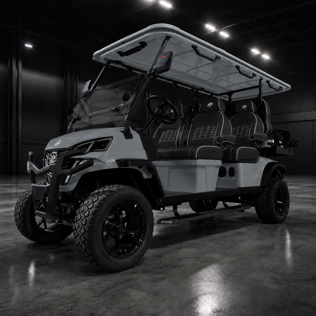 MammothEV XR6 six passenger lifted electric golf cart